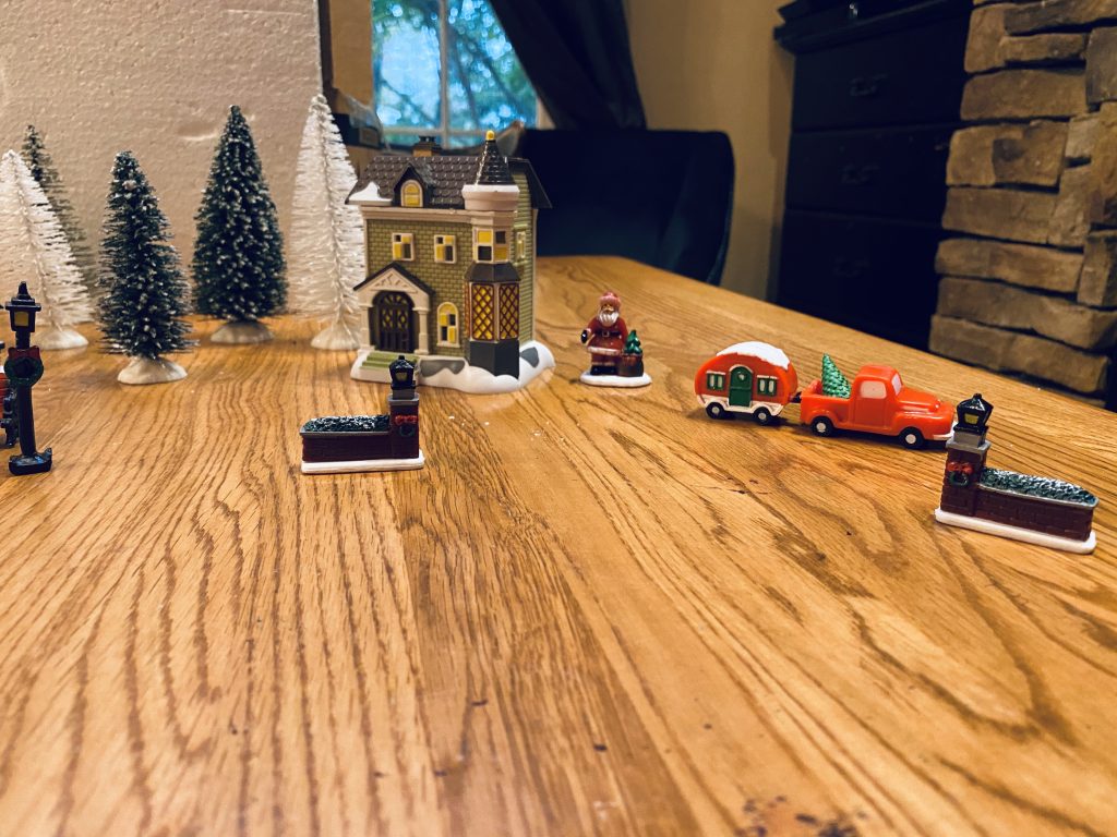 Our Christmas Village from Dollar Tree